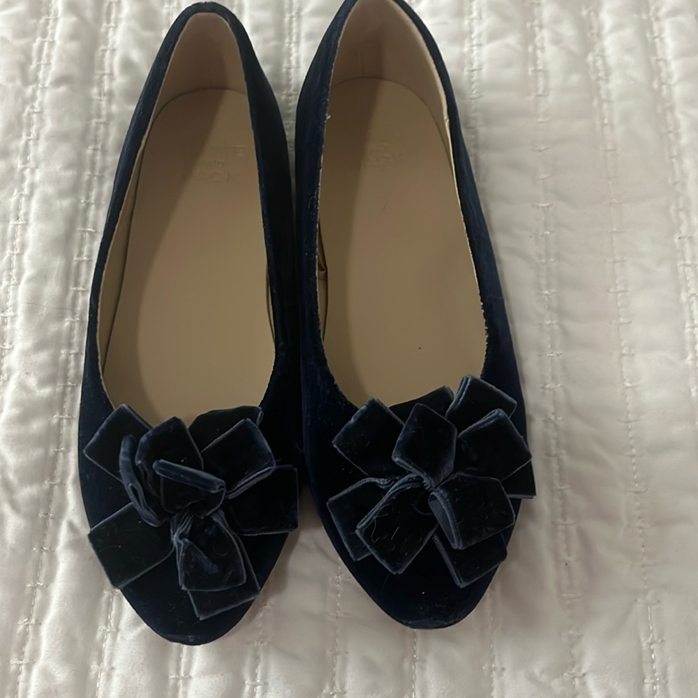 JANIE And JACK Blue suede shoes size 12 kids